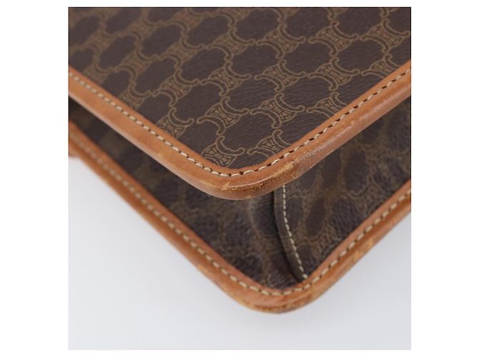 Céline CELINE Macadam Shoulder Bag PVC Brown Gold Tone - vista 14
