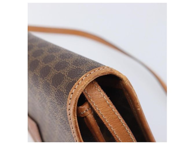 Céline CELINE Macadam Shoulder Bag PVC Brown Gold Tone - vista 15