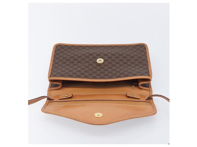 Céline CELINE Macadam Shoulder Bag PVC Brown Gold Tone - vista 17