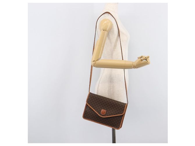 Céline CELINE Macadam Shoulder Bag PVC Brown Gold Tone - vista 25