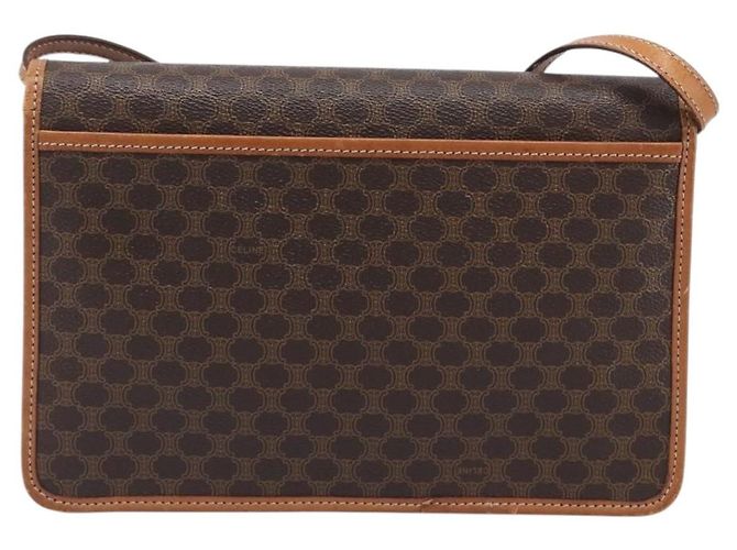 Céline CELINE Macadam Shoulder Bag PVC Brown Gold Tone - vista 3