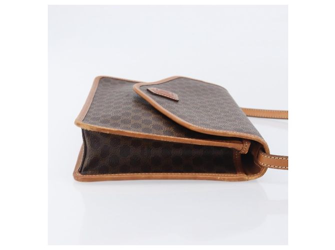 Céline CELINE Macadam Shoulder Bag PVC Brown Gold Tone - vista 4