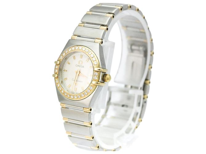 Orologio Omega Constellation Diamanti Oro 18K e Acciaio - vista 2