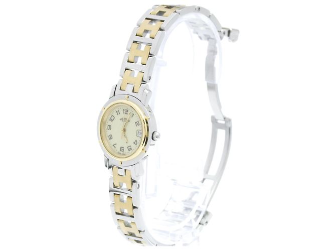 Hermès Reloj de mujer Hermes Clipper de acero chapado en oro Quartz - vista 2