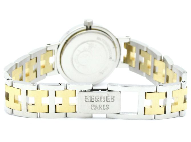Hermès Relógio de pulso Hermes Clipper em aço dourado Quartz - vista 5