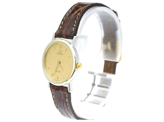 Omega De Ville vergoldete Quartz Damenuhr - Ansicht 2