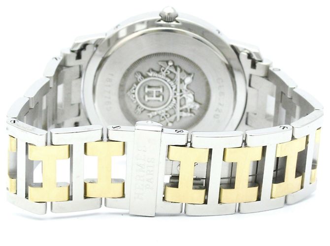 Hermès Orologio da uomo HERMES Clipper in acciaio placcato oro Quartz CL6.720 - vista 5
