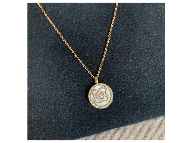 Collana De Beers Lotus in Oro Rosa e Diamanti - vista 3