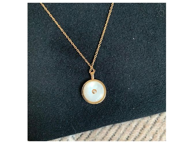 Collana De Beers Lotus in Oro Rosa e Diamanti - vista 4
