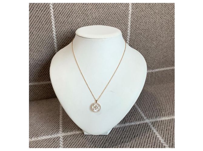 Collana De Beers Lotus in Oro Rosa e Diamanti - vista 6