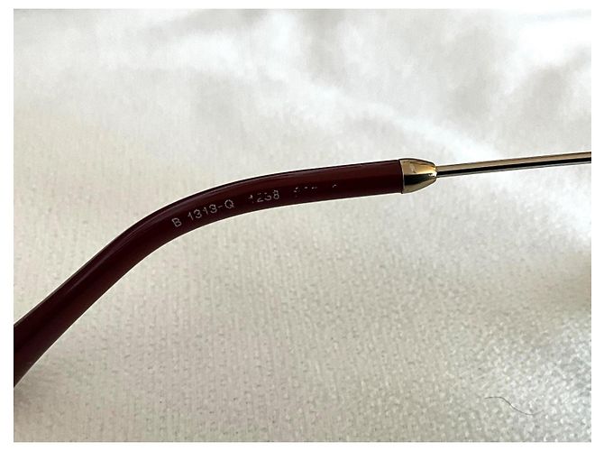 Burberry B1313-Q Occhiali Farfalla Cat-Eye - Bordeaux e Oro - vista 5