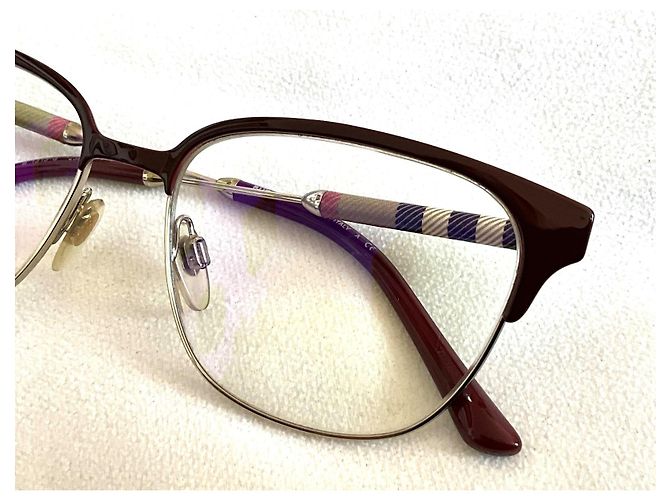 Burberry B1313-Q Occhiali Farfalla Cat-Eye - Bordeaux e Oro - vista 9