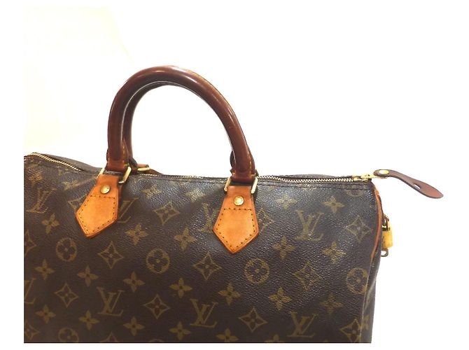 Borsa Louis Vuitton Speedy 35 Monogram - vista 3