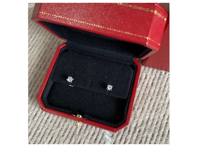 Orecchini Cartier Diamond Collection Testa di Toro Platino e Diamanti - vista 2