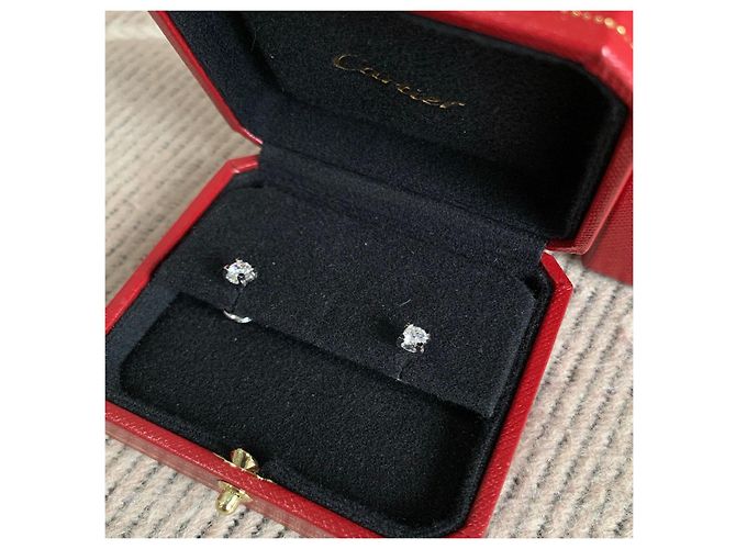 Orecchini Cartier Diamond Collection Testa di Toro Platino e Diamanti - vista 4