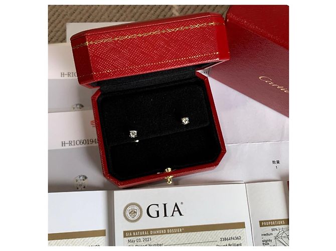 Orecchini Cartier Diamond Collection Testa di Toro Platino e Diamanti - vista 6