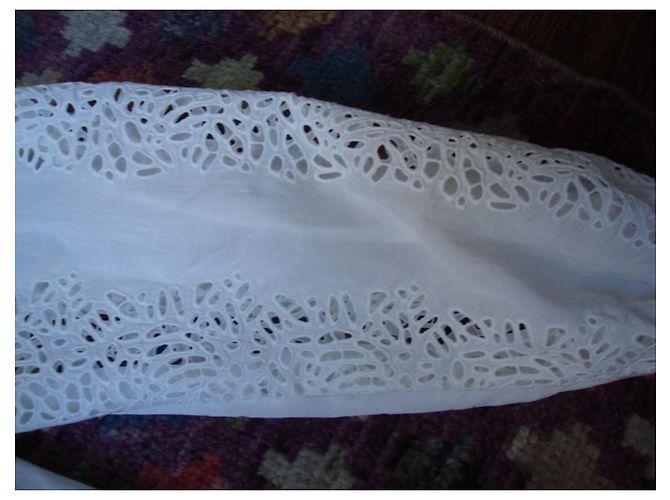 Autre Marque Hanane Hotait Camisa de Algodón Blanco Broderie Anglaise - vista 4