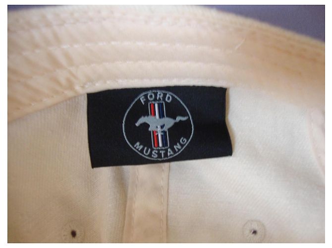 Tom Ford Cappellino Ford Mustang in Cotone - Crema - vista 3