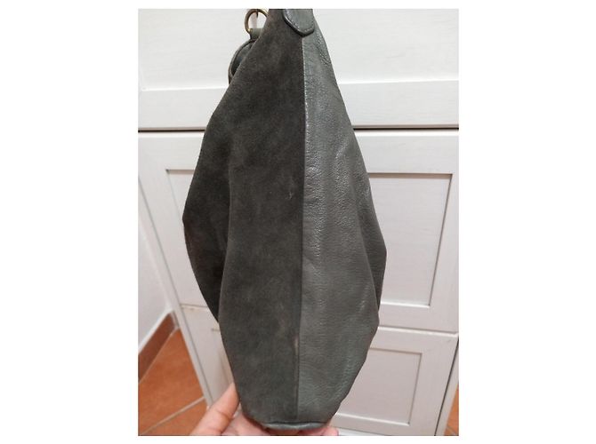 Borsa a tracolla Liebeskind Berlin in camoscio e pelle embossed coccodrillo - vista 4