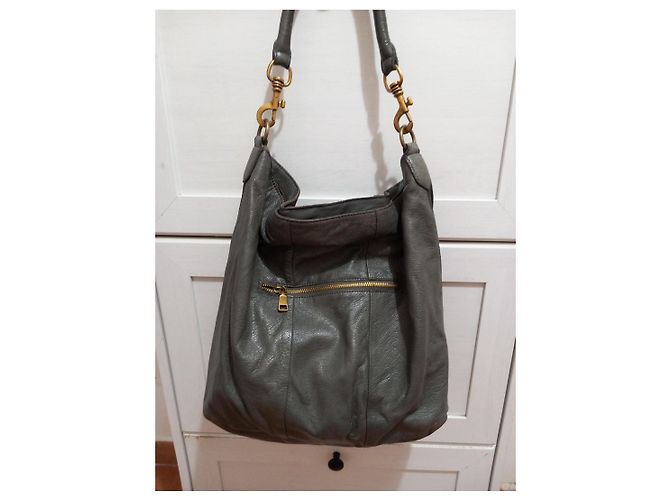 Borsa a tracolla Liebeskind Berlin in camoscio e pelle embossed coccodrillo - vista 5