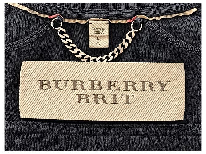 Burberry Brit Giacca Biker in misto cotone e seta - Nero - vista 5