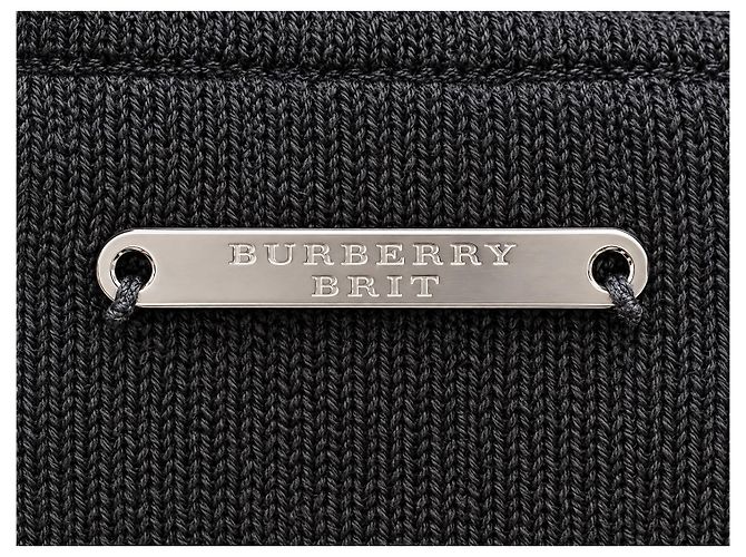 Burberry Brit Giacca Biker in misto cotone e seta - Nero - vista 8