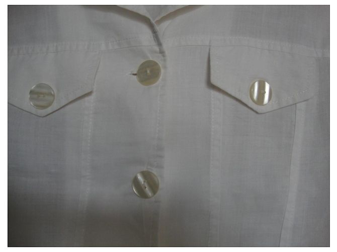 Autre Marque Renatto Bene weißes Leinenjacket - Ansicht 4