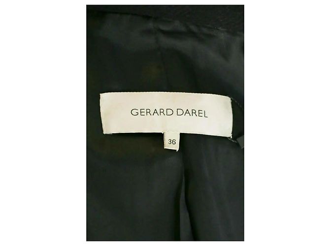 Gerard Darel Black Wool Coat - view 5
