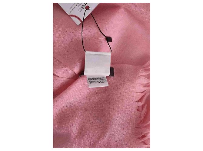 Sciarpa Eric Bompard in cashmere rosa - vista 5