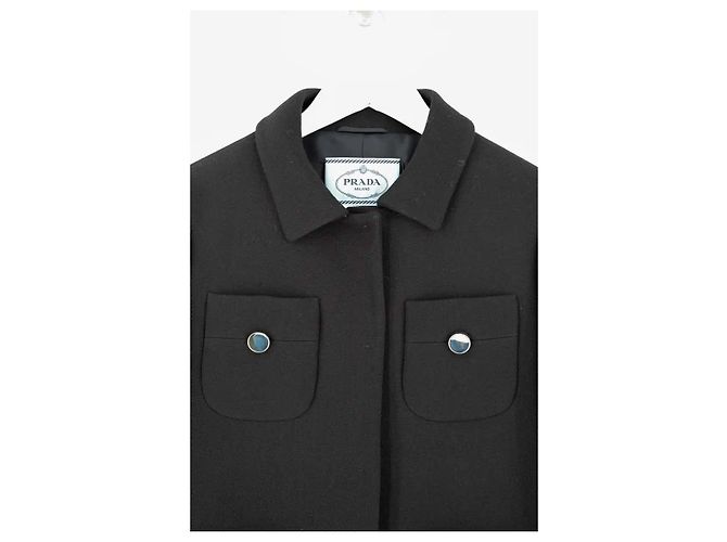 Prada Blazer aus Wolle Schwarz - Ansicht 2
