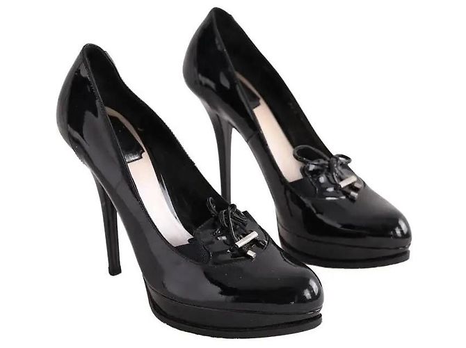 Dior Absatzschuhe aus Lackleder Schwarz - Ansicht 3