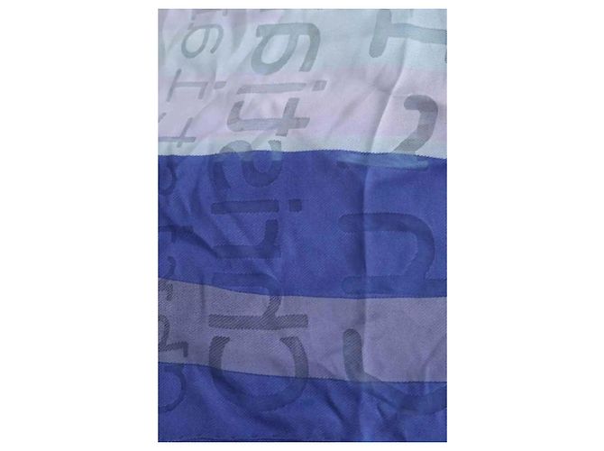 Chèche Dior azul de viscosa - vista 2