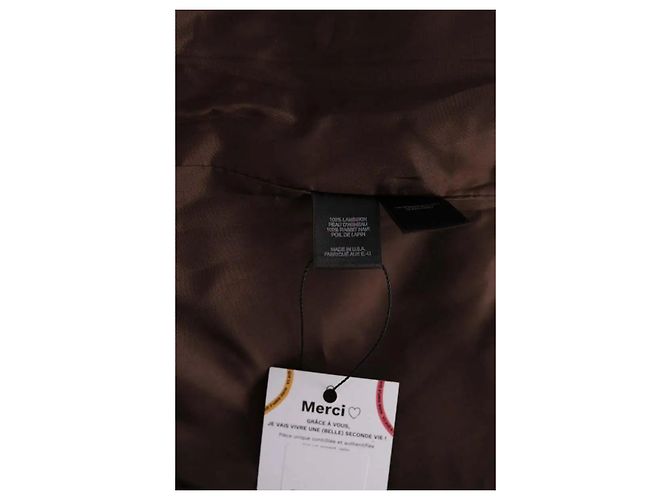 Chaqueta Marc Jacobs de piel marrón - vista 6
