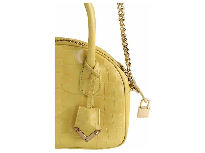 Borsa a mano in pelle gialla The Kooples - vista 3