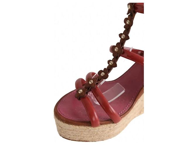 Décolleté Louis Vuitton in pelle rossa - vista 4
