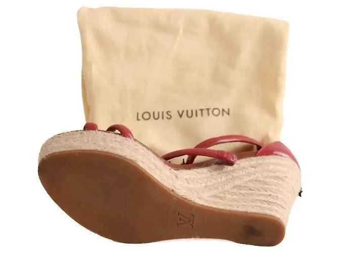 Décolleté Louis Vuitton in pelle rossa - vista 6