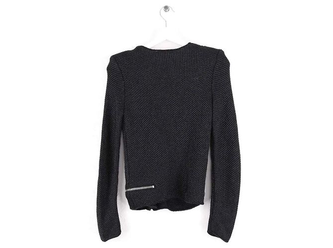 Gilet Maje in cotone nero - vista 3