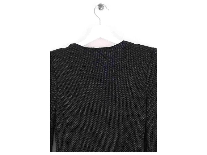 Gilet Maje in cotone nero - vista 4