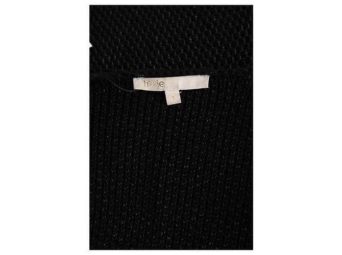 Gilet Maje in cotone nero - vista 5