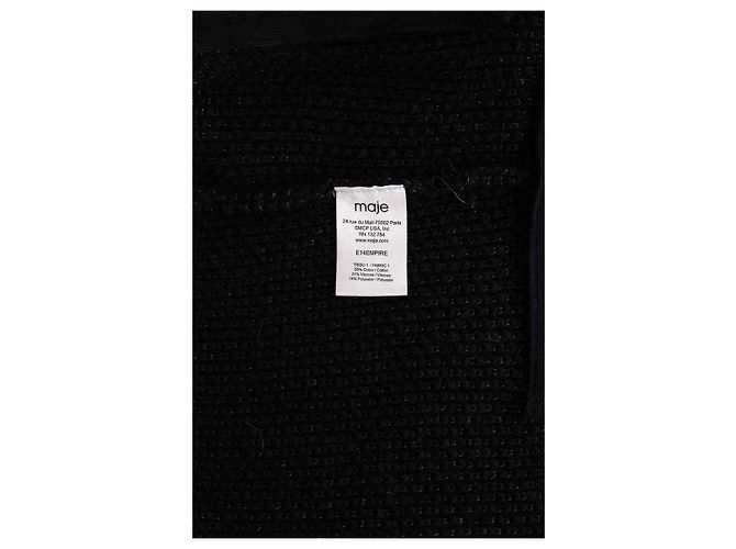 Gilet Maje in cotone nero - vista 6