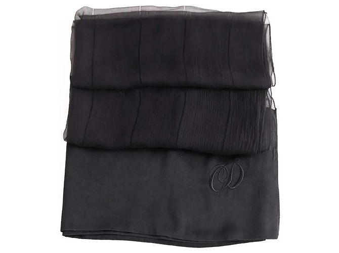 Dior Seidenschal Schwarz - Ansicht 4
