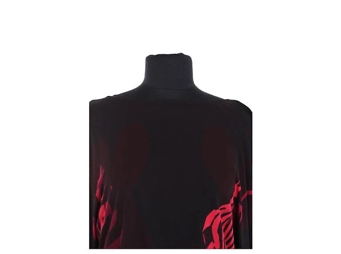 Vestido de seda negro Louis Vuitton - vista 2