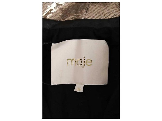 Maje gold sequin jacket - view 5