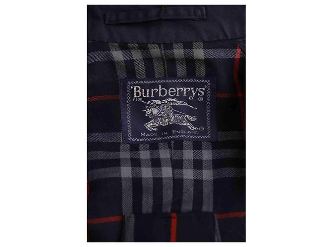 Burberry Gabardina azul marino - vista 5