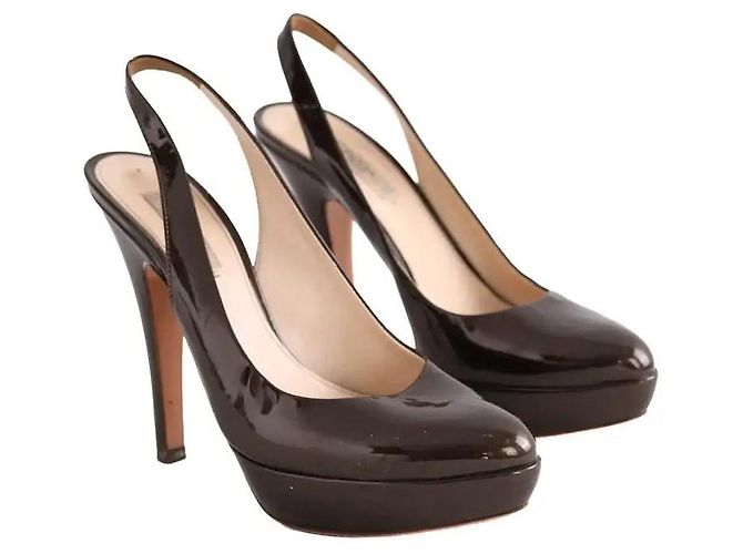 Prada Absatzschuhe aus Lackleder Khaki - Ansicht 3