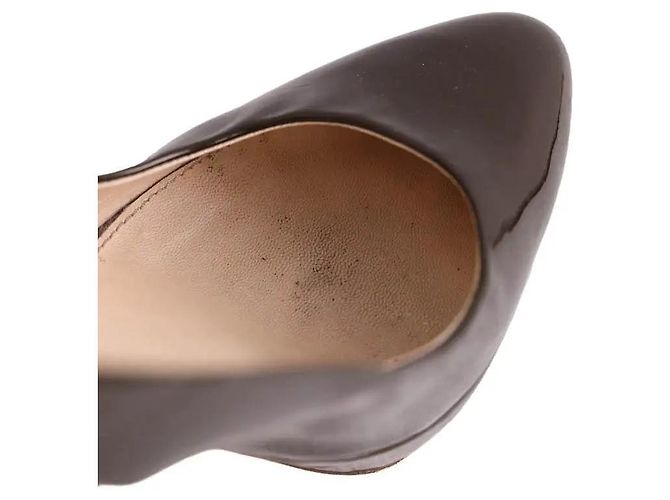 Prada Absatzschuhe aus Lackleder Khaki - Ansicht 5