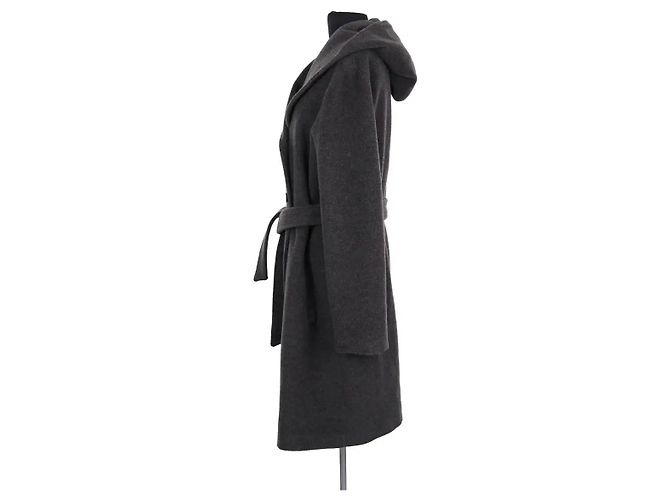 Gerard Darel Grey Wool Coat - view 3