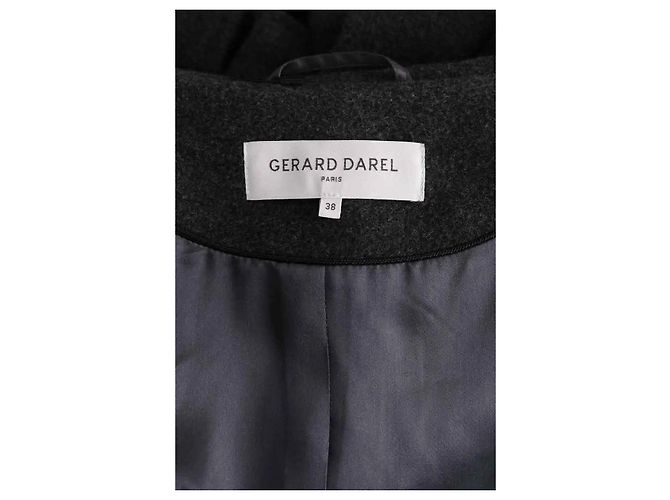 Gerard Darel Grey Wool Coat - view 5