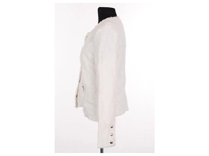 Weiße Iro Baumwolljacke - Ansicht 3