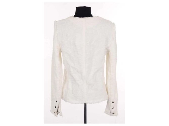 Weiße Iro Baumwolljacke - Ansicht 4